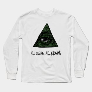 All Seeing, All Knowing Illuminati Long Sleeve T-Shirt